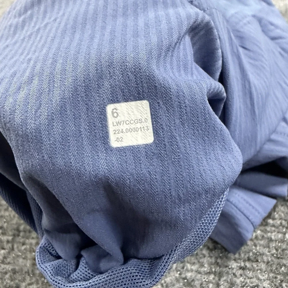 Lululemon Dance Studio High Rise Short Womens 6 Blue 3.5